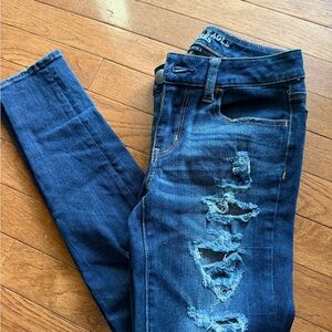 American Eagle Outfitters Dark Blue Jeggings